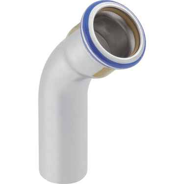 Geberit Mapress bøjning rf m/ nippelende (gas) 45° d=108mm - 1