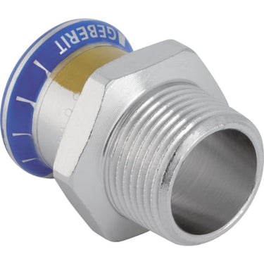 Geberit Mapress overgang rf m/ udvendigt gevind (gas) d=76.1mm R=2 1/2″ - 1