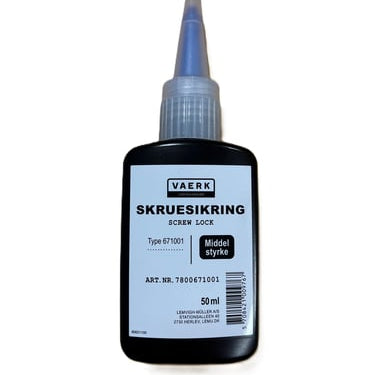 VAERK Skruesikring MIDDEL styrke 50 ml - 1