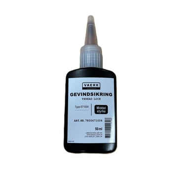 VAERK gevindsikring op til 3” 50 ml middel styrke - 1
