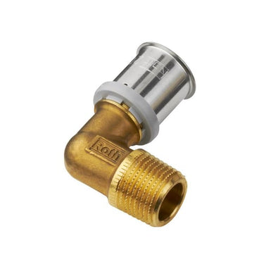 Vinkel Roth 90º 16 mm X 1/2 nippel - 1