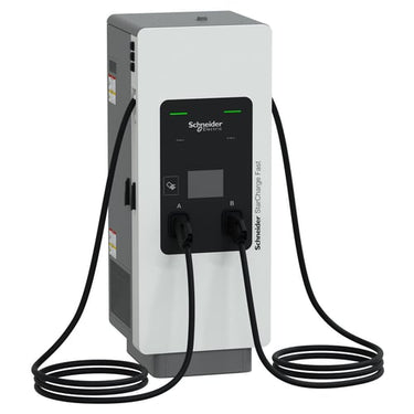 Lynlader, Schneider StarCharge Fast 180, 120kW ladestation, 2 x CCS2, 7,5m kabel uden kabelstyring - 1