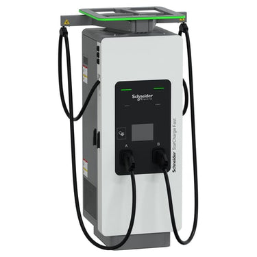Lynlader, Schneider StarCharge Fast 180, 150kW ladestation, 2 x CCS2, 3,8m kabel med kabelstyring - 1