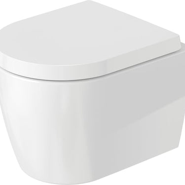 Duravit ME by Starck Vægmonteret toilet, Compact, 480 mm, Hvid Højglans, Rimless, DuraShield, Design by Philippe Starck - 1