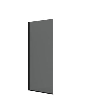 Dansani fast væg H:197,8x97-99cm sort/tonet glas - 1