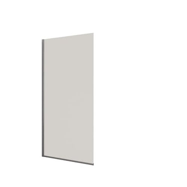 Dansani fast væg H:197,8x117-119cm krom/klart glas - 1