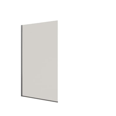 Dansani fast væg H:197,8x137-139cm krom/klart glas - 1