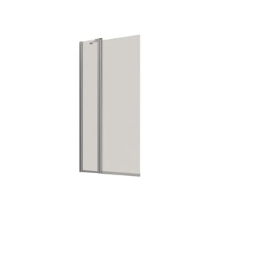 Dansani badekarsdør/side H:155x95-97cm krom/klart glas - 1