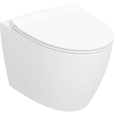 Ifö Spira Art sæt væghængt toilet TurboFlush m/toiletsæde hvid - 1