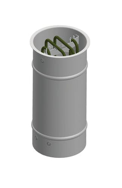 Exhausto forvarmeflade integreret i VEX40T - 1,0kW - 1x230V - 1