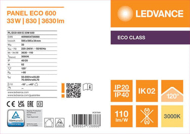 LEDVANCE Panel ECO 3630lm 33W/830 - 1