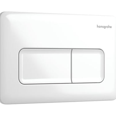 hansgrohe iFrame Original Q trykplade t/dobbeltskyl hvid - 1
