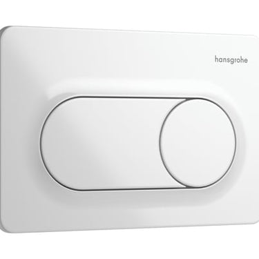 hansgrohe iFrame Original S trykplade t/dobbeltskyl hvid - 1