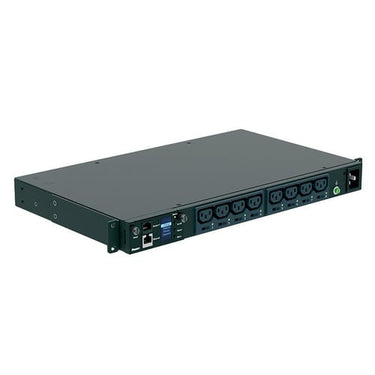 Powerpanel MSPO 19" 1U 230V/16A 8xC13 med 3m ledning sort - 1
