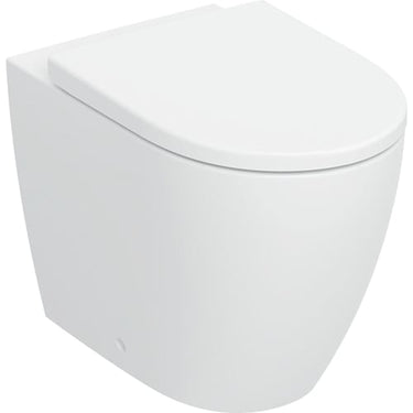 Geberit iCon sæt gulvstående toilet TurboFlush inkl.toiletsæde T:56cm SC/QR mat hvid - 1