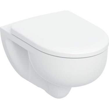 Geberit iCon sæt væghængt toilet TurboFlush inkl. toiletsæde T:54cm SC/QR hvid - 1