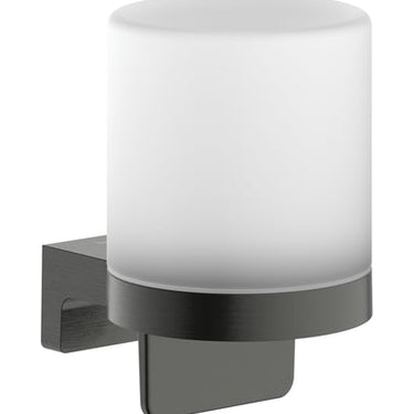 hansgrohe AddStoris S sæbedispenser PVD metal/glas 200ml børstet sort krom - 1