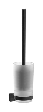 hansgrohe AddStoris S toiletbørste metal/glas holder/skål mat sort - 1
