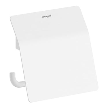 hansgrohe AddStoris S toiletpapirholder metal m/låg mat hvid - 1