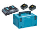 Makita 18V Batterisæt LI-ION 2x5,0AH og lynlader og kuffert - 1