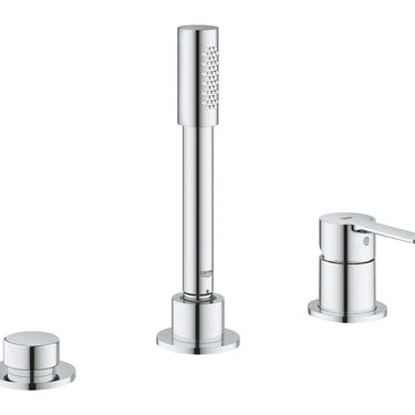 GROHE Lineare New 3-hulsbadkombination krom - 1