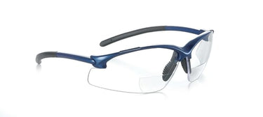 Univet brille 552 m. sort stel klar linse & styrke i læsefelt + 2.50 - 1
