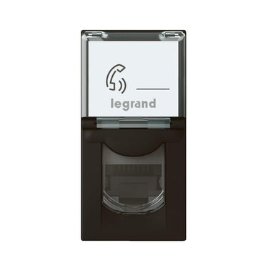 Mosaic dataudtag RJ45 Cat-6 FTP 1M mat sort - 1