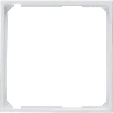 Afstandsramme Berker S.1/B.3/B.7 50x50mm hvid - 1