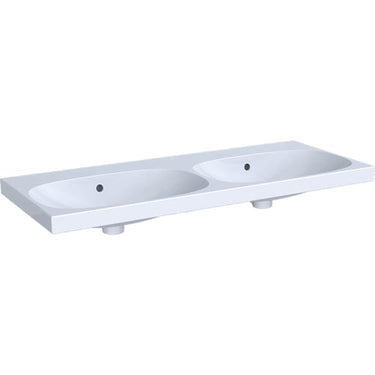 Geberit Acanto håndvask dobb 1200x168x482mm t/møbel/bolt hvid porcelæn - 1