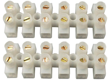 Klemrække 2,5mm² 2x6 polet naturel - 1