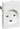 LK FUGA stikkontakt hospital 2-polet + DK jord 1,5 modul hvid - 1