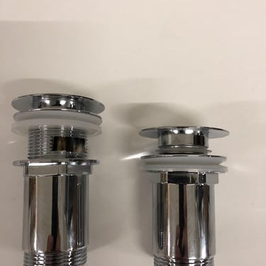 Bundventil med push-up m/overløb krom - 1