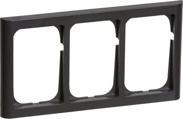 FUGA ramme Softline 63 1,5M vandret tripel koksgrå - 1