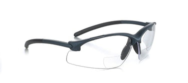 Univet brille 552 m. sort stel klar linse & styrke i læsefelt + 1.5 - 1