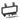 Montage ramme 4U for kabelbakker sort - 1