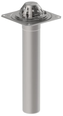 BLÜCHER tagafløb til selvfald og tagfolie høj model 280 x 280 mm Ø110 mm - 1