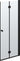 Dansani B81-03 foldedør 200 x 77-79 cm sort/klart glas - 1