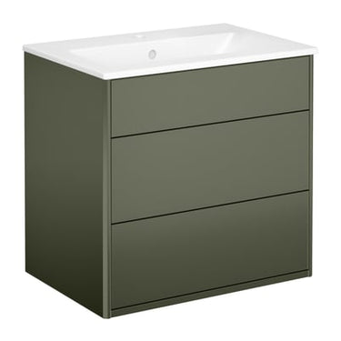 Gustavsberg Graphic møbelsæt m/vask 60 cm grøn - 1