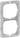 LK FUGA teknisk monteringsramme for SOFT BASE 63 CHOICE & PURE designrammer 2 modul - 1