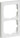 LK FUGA Softline 63 ramme 2 modul lodret hvid - 1