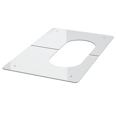 Bosch dækskærm DN100 todelt hvid - 1