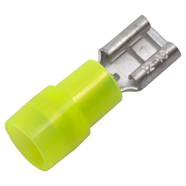 Isol. ABIKO spademuffe KA4607FLS-PB 4-6mm² 6,3x0,8 Gul - 1
