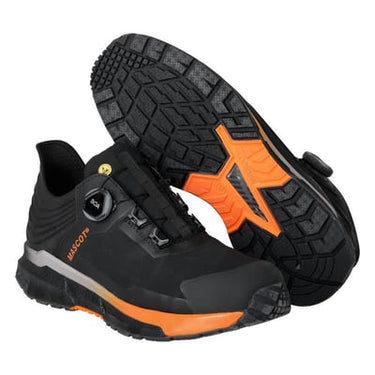 Mascot Sikkerhedssko F1680 sort/stærk orange str 10-47 - 1