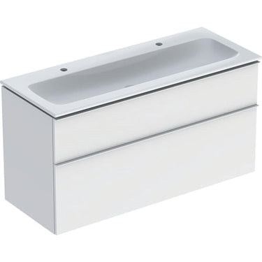 Geberit Icon møbelpakke 1200 x 480 x 630 mm 2 skuffer hvid porcelæn mat lakeret - 1
