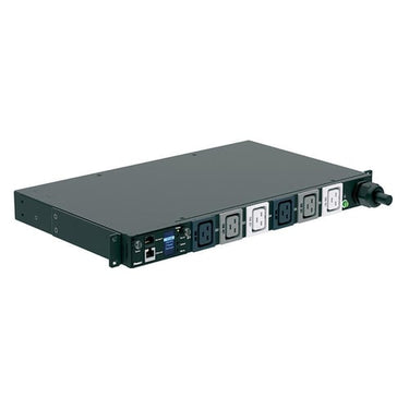 Powerpanel MI 19" 1U 415V/32A 6xC19 med 3m ledning sort - 1