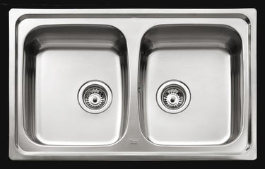 Intra Juvel køkkenvask dobbelt UNE200 790 x 500 mm - 1