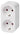 WIFI smart stik dobbelt schuko m/energimåler hvid - 1