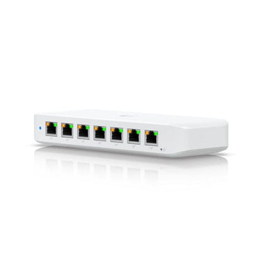Ubiquiti Kompakt 8‑ports Layer 2 GbE PoE‑switch med fleksible monteringsmuligheder. - 1