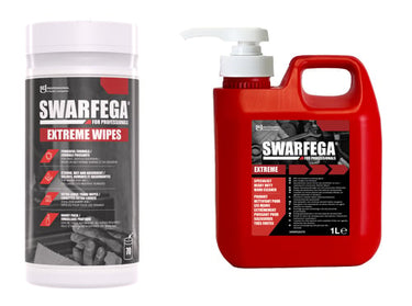 Swarfega Extreme Wipes og håndrens 1 Liter sæt - 1