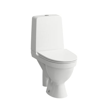 LAUFEN KOMPAs toilet LCC porcelæn 650x360x850mm åben S-lås hvid - 1